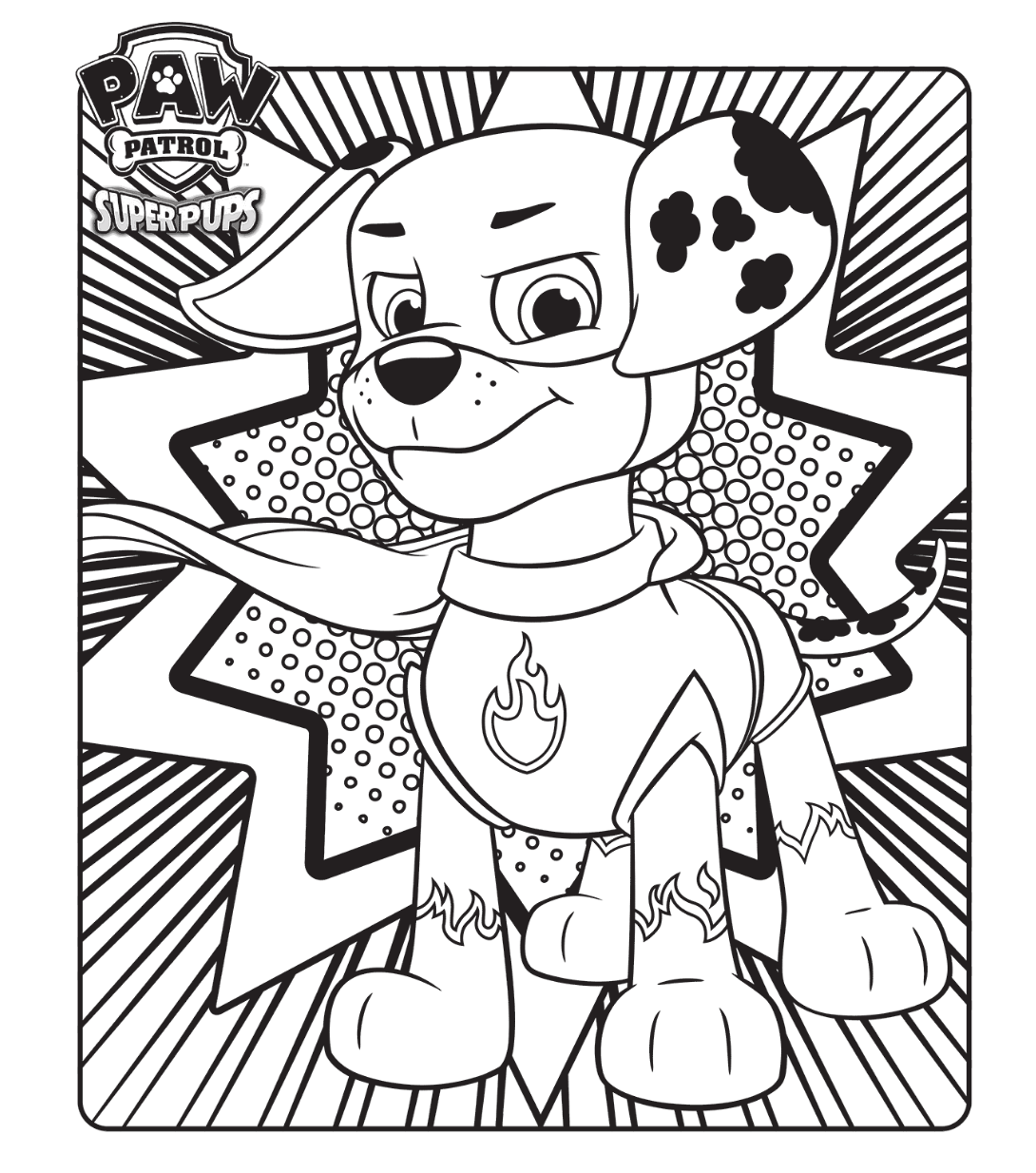 1090x1234 Paw Patrol Super Pups Colouring Page Coloring Pages