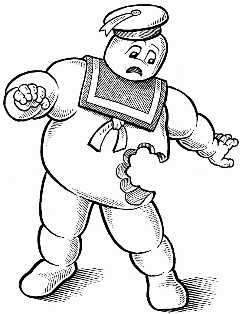Stay Puft Marshmallow Man Coloring Pages 800x1039 Stay Puft Marshmallow Man Coloring Pages