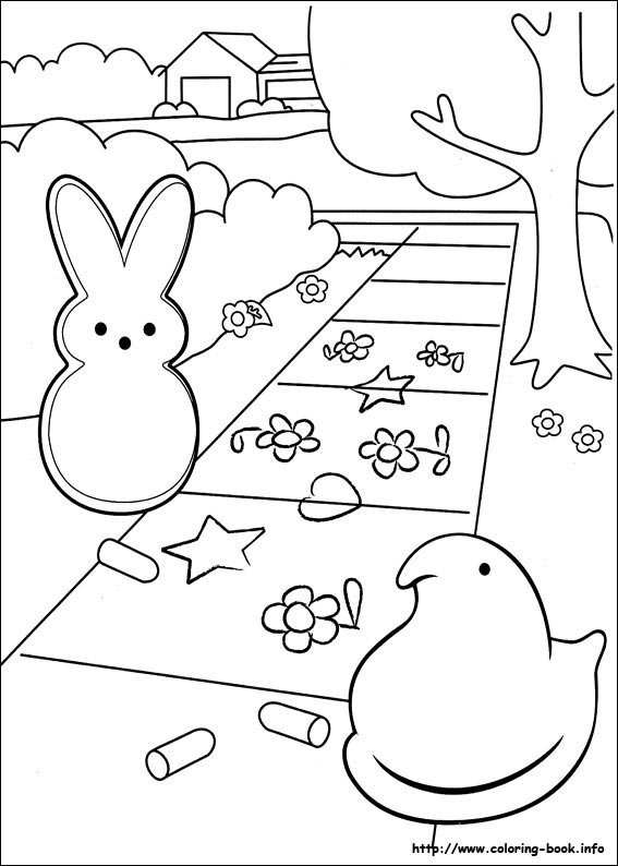 567x794 Peeps Coloring Picture