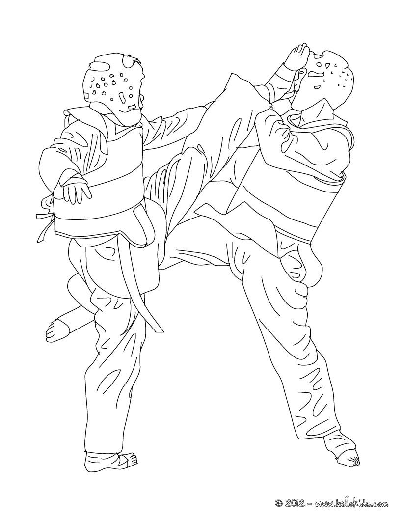 821x1061 Taekwondo Combat Sport Coloring Page More Martial Arts And Sports