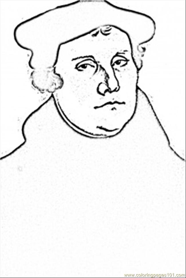 Martin Luther Coloring Page 650x968 Martin Luther Coloring Page