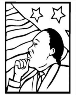 Martin Luther King Jr Coloring Pictures Pages For Use 260x325 Martin Luther King Jr Coloring Pictures Pages For Use