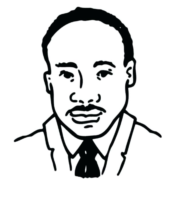 600x708 Martin Luther King Coloring Martin King Pictures To Color Martin