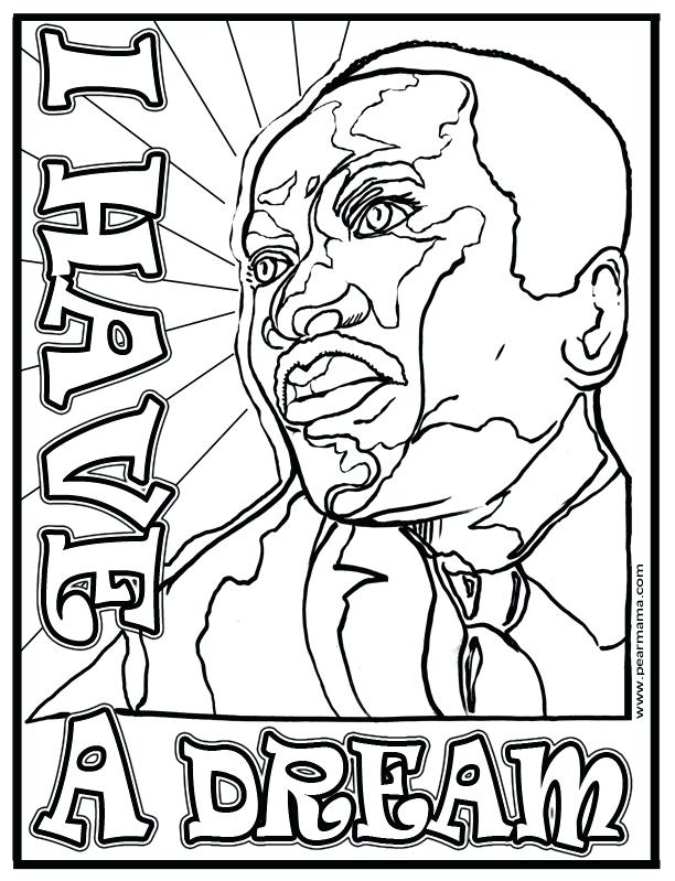 612x799 Martin Luther King Coloring Page Martin King Jr Martin Luther King