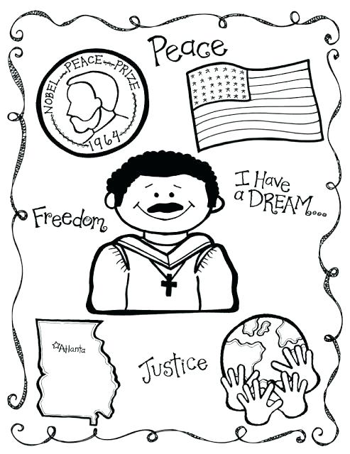 493x640 Martin Luther King Coloring Pages Martin Luther King Speech