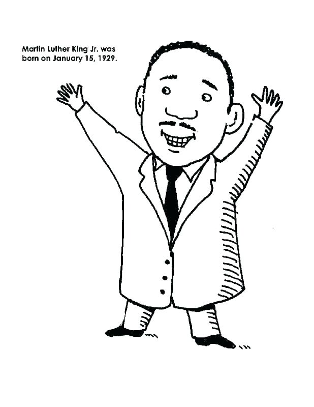 618x800 Martin Luther King Printable Coloring Pages Martin King Jr