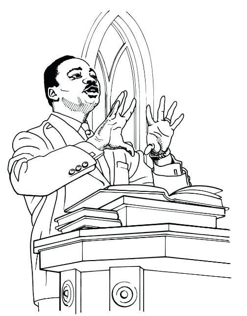 504x644 Free Printable Martin Luther King Jr Day Coloring Pages (Mlk Day