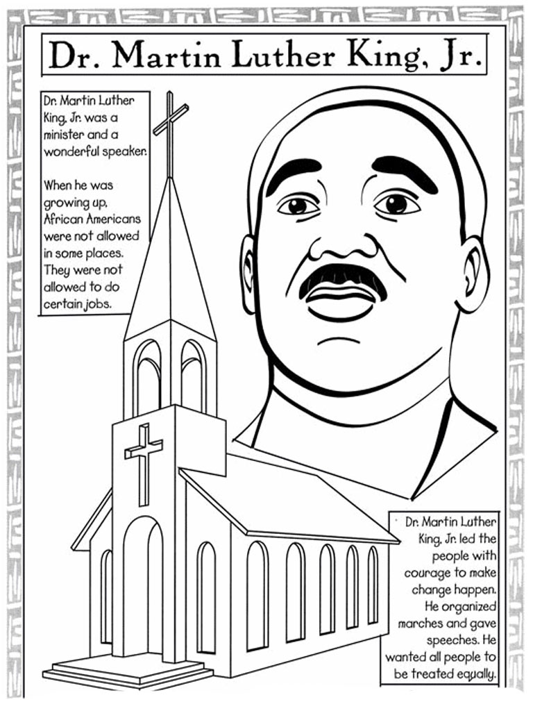 768x1024 Mlk Coloring Pages Unique Martin Luther King Jr Coloring Pages