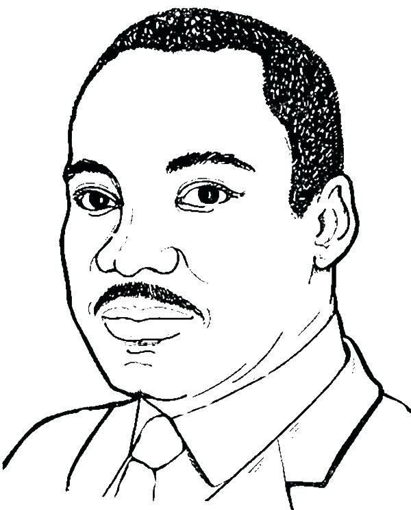 600x743 Dr Martin Luther King Jr Coloring Pages Martin King Jr Coloring