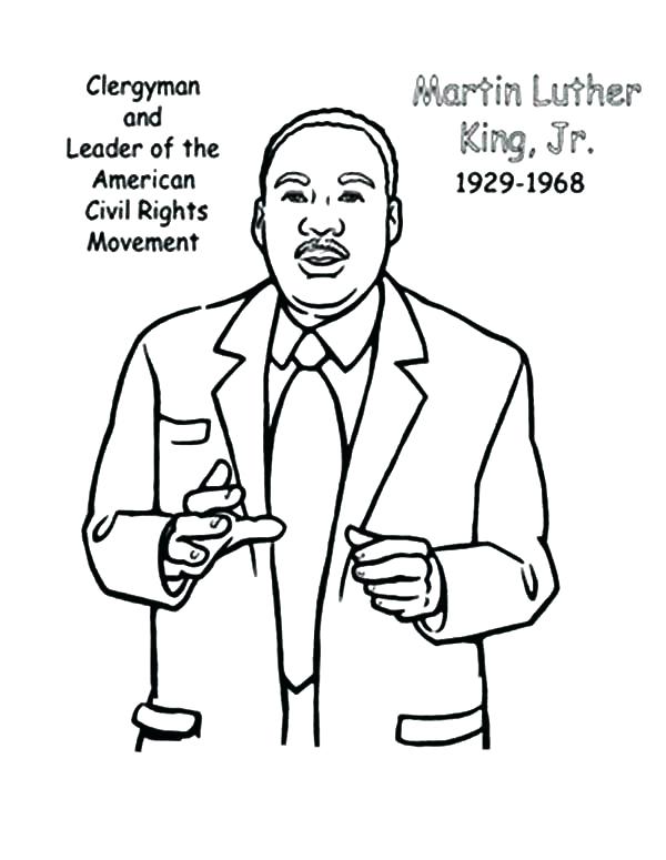 Martin Luther King Jr Coloring Page at GetColorings.com | Free ...