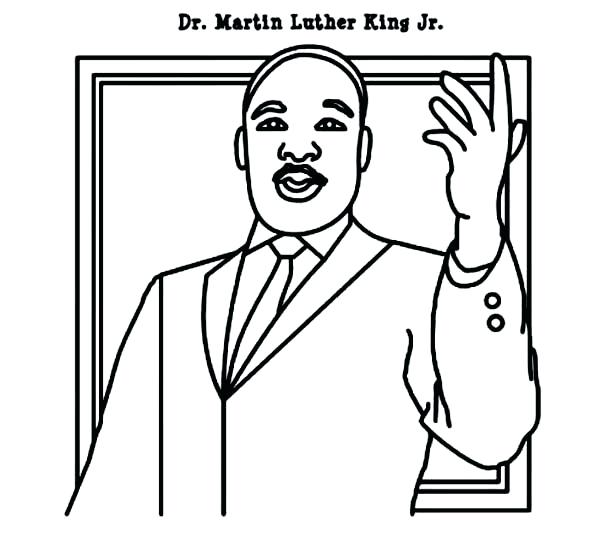 Dr Martin Luther King Coloring Pages 600x544 Dr Martin Luther King Coloring Pages