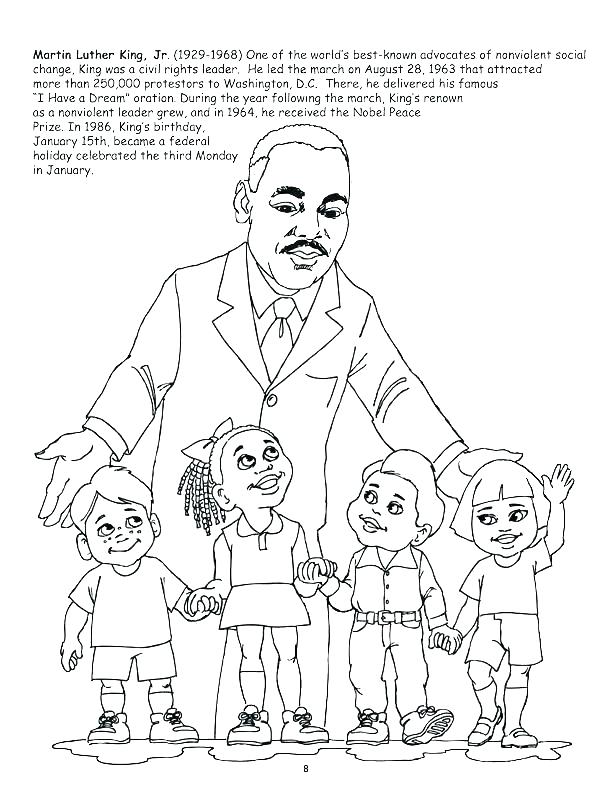 Martin Luther King Jr Coloring Pages Free at GetColorings.com | Free ...