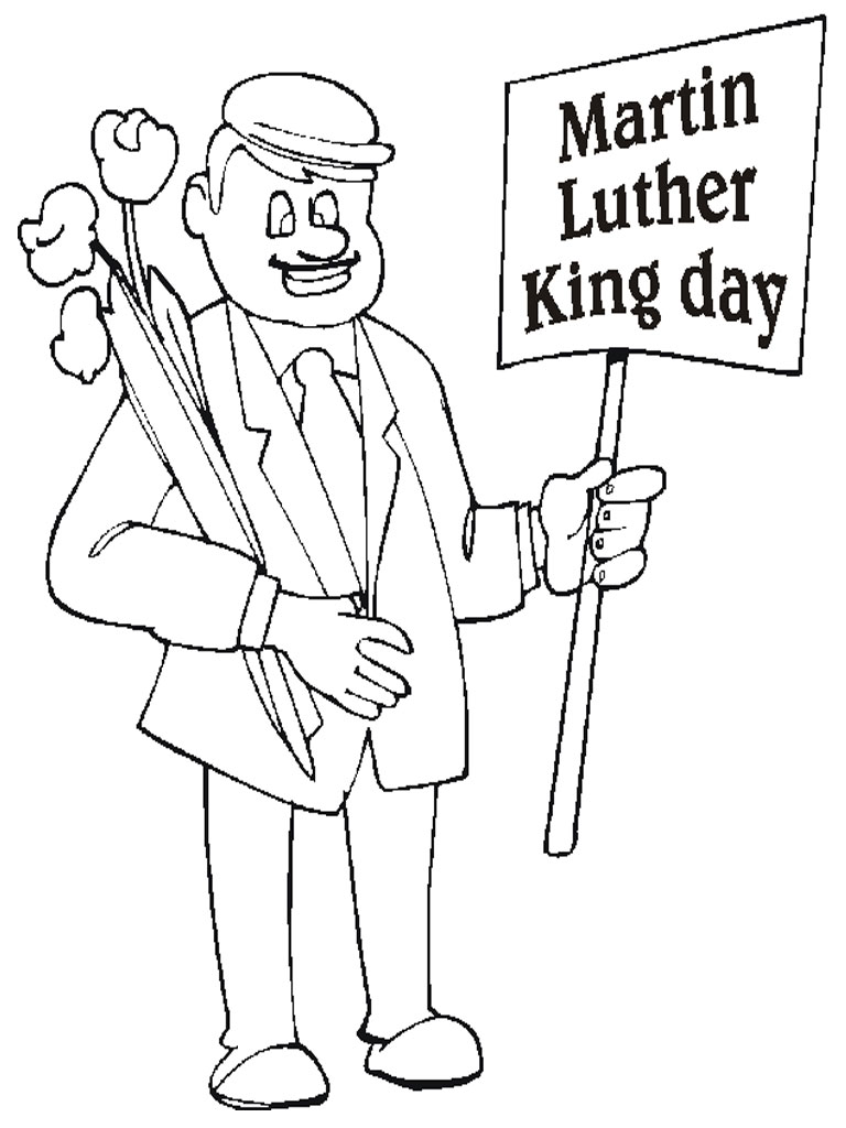 768x1024 Martin Luther King Day Realistic Coloring Pages Coloring Pages