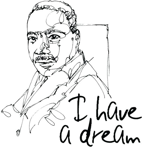 600x620 Martin Luther King Printable Coloring Pages Martin King Jr