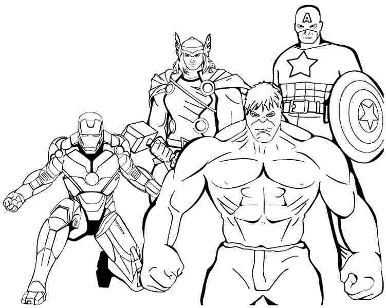 751x600 Free Printable Avengers Coloring Pages