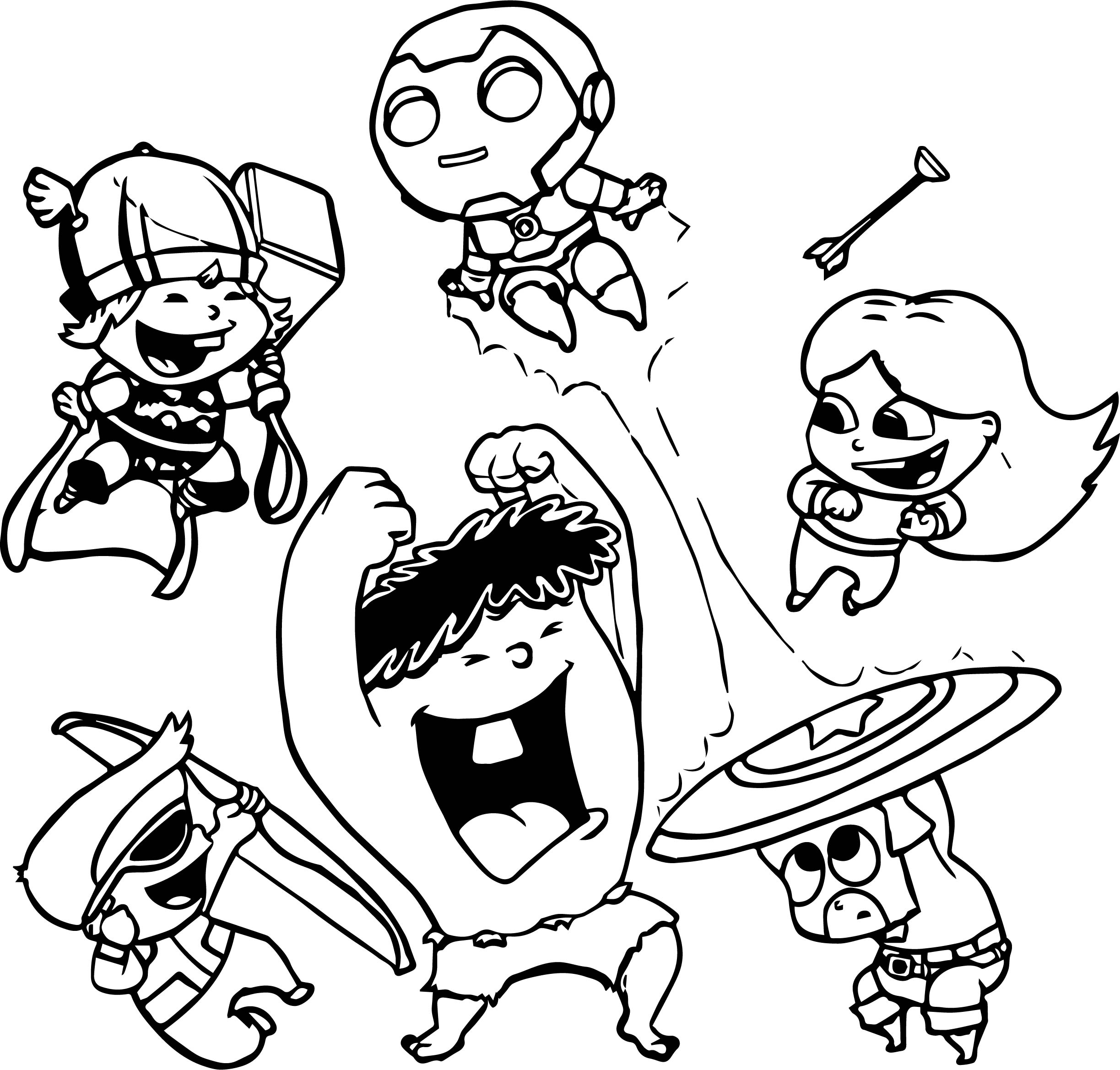 2447x2338 Marvel Avengers Coloring Page