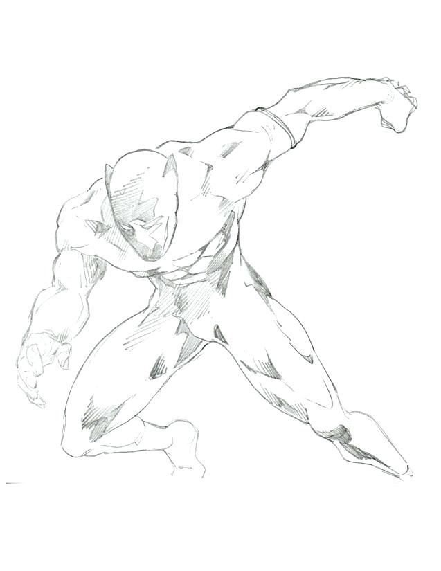 Black Panther Coloring Page 637x825 Black Panther Coloring Page