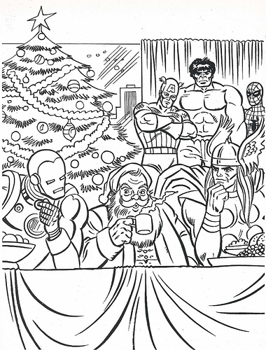 Marvel Coloring Pages For Christmas 380x500 Marvel Coloring Pages For Christmas