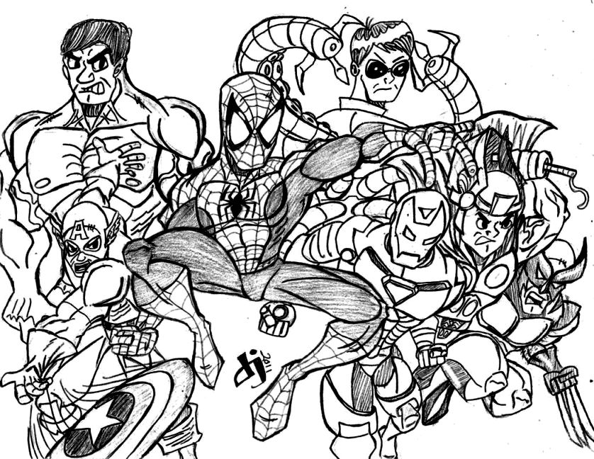 Marvel Coloring Pages Coloring Pages Kids 838x648 Marvel Coloring Pages Coloring Pages Kids