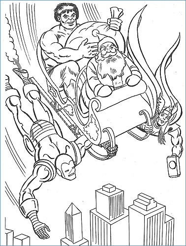 Super Hero Squad Marvel Coloring Pages 378x500 Super Hero Squad Marvel Coloring Pages