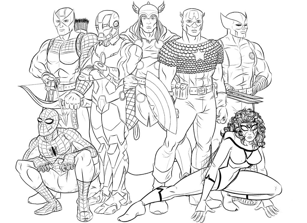 1024x745 Marvel Coloring Nice Marvel Coloring Pages