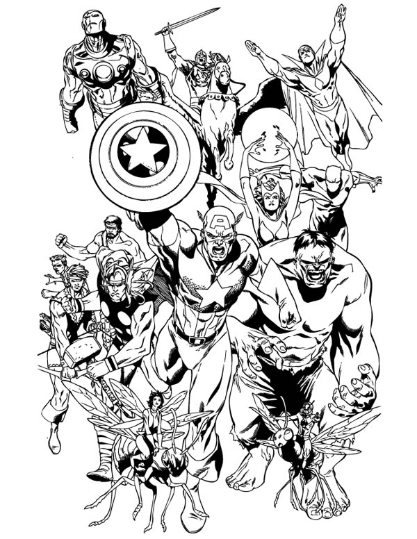 600x776 Marvel Coloring Pages