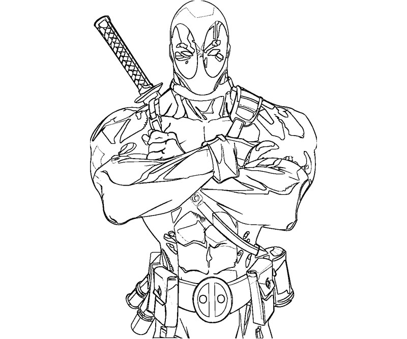 Deadpool Coloring Pages 800x667 Deadpool Coloring Pages