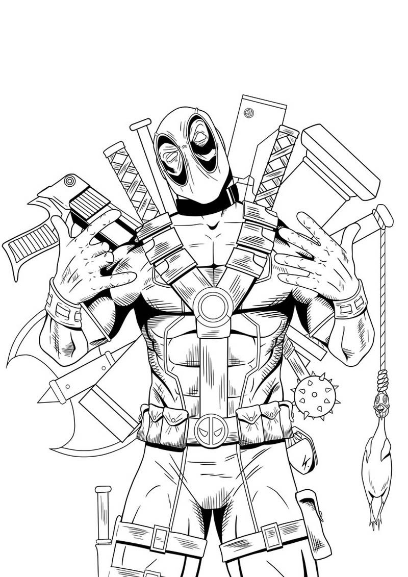 Deadpool Coloring Pages Printable Hero And Villain Coloring 800x1131 Deadpool Coloring Pages Printable Hero And Villain Coloring