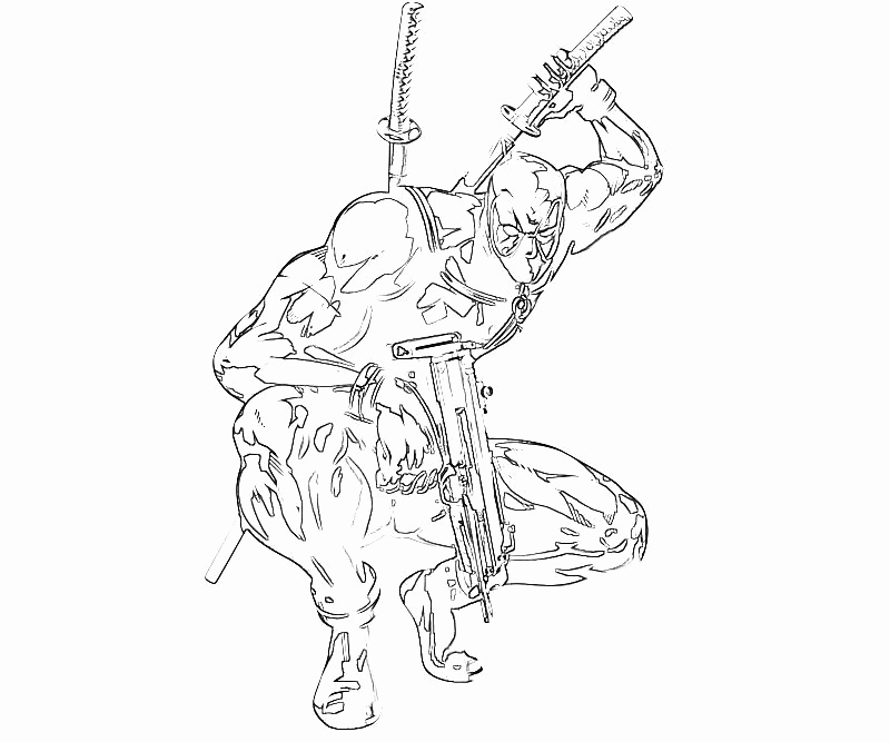 Marvel Deadpool Print Coloring Pages Ohmygirl.us 800x667 Marvel Deadpool Print Coloring Pages Ohmygirl.us