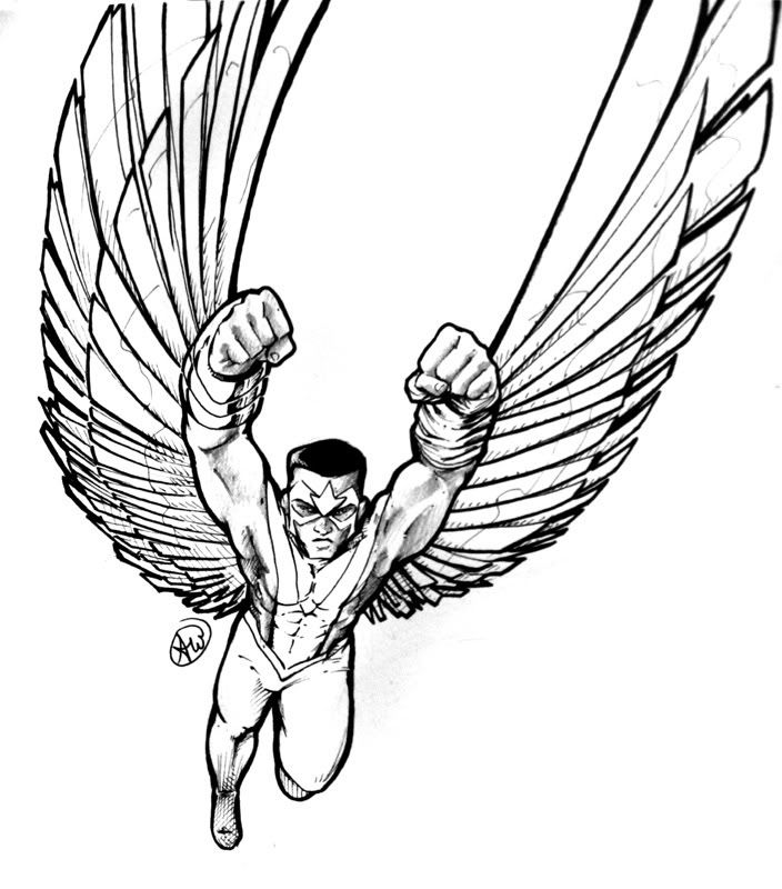704x800 Marvel Falcon Coloring Pages Lineart Falcon Falcons
