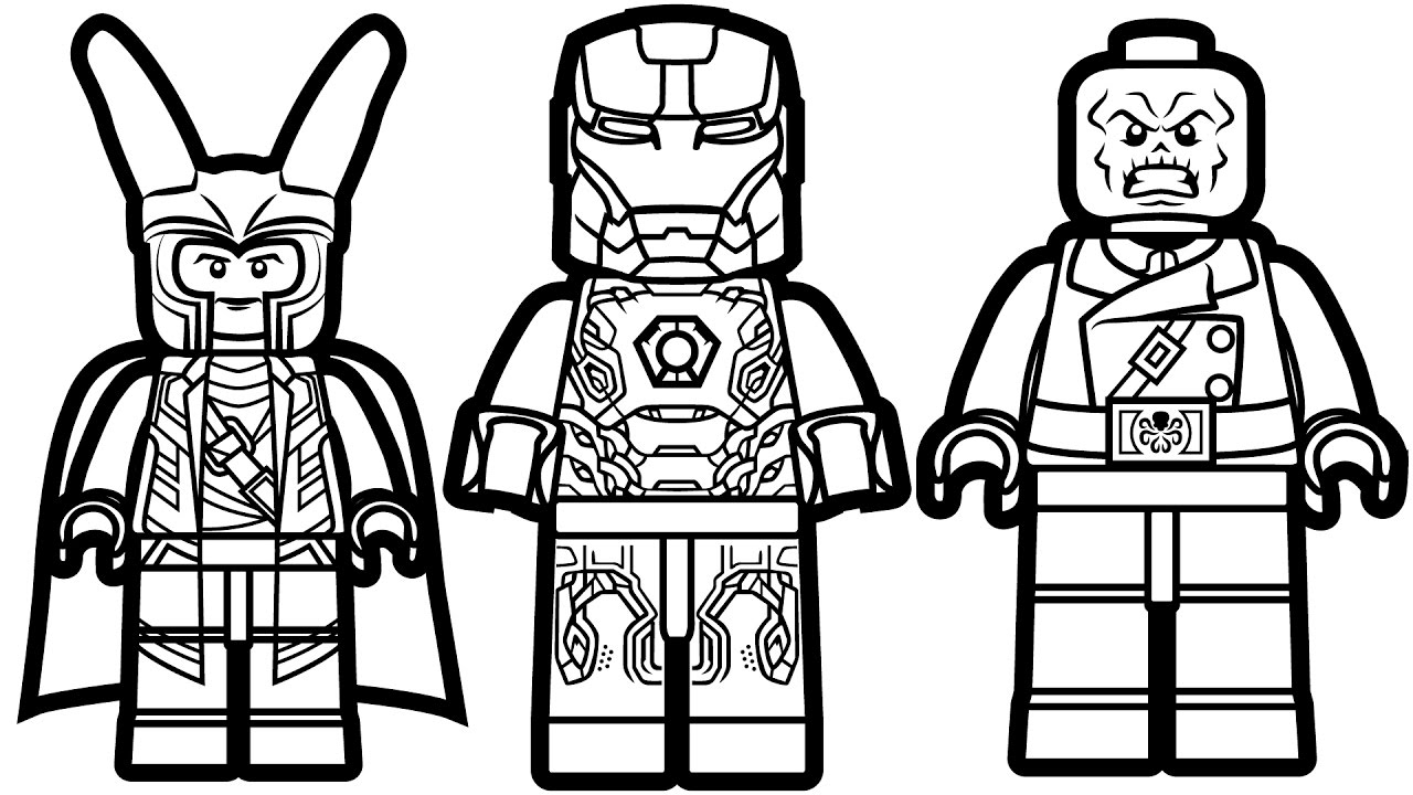 1280x720 Revolutionary Lego Iron Man Coloring Pages