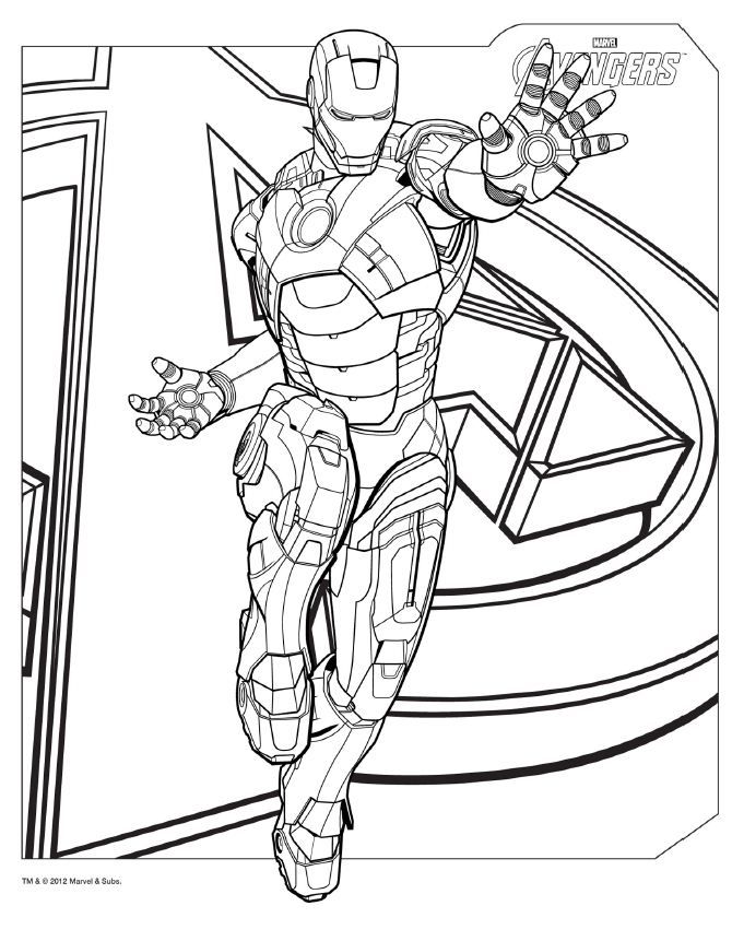 670x861 Avengers Coloring Pages