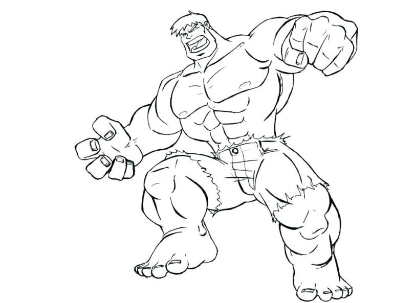 Marvel Superhero Coloring Pages 7 768x593 Marvel Superhero Coloring Pages 7