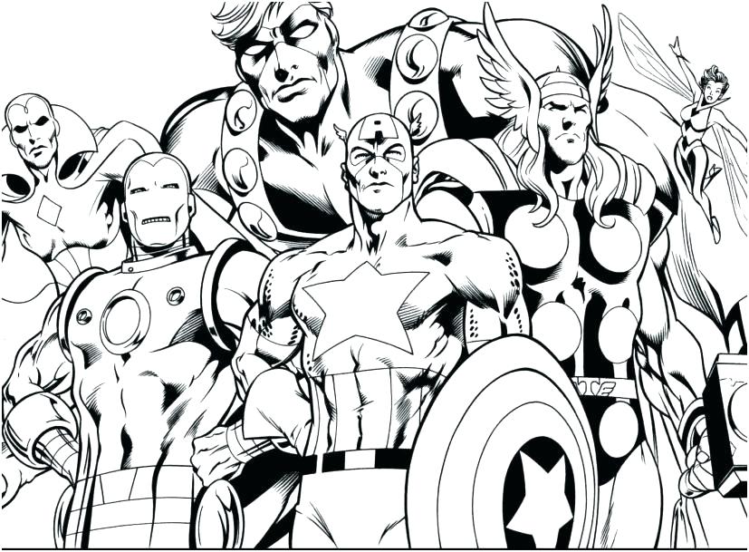 Marvel Superhero Coloring Pages at GetColorings.com | Free printable ...