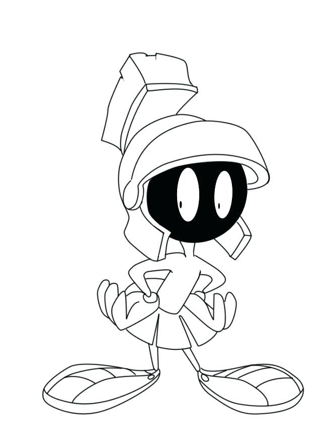 Marvin Martian Coloring Pages