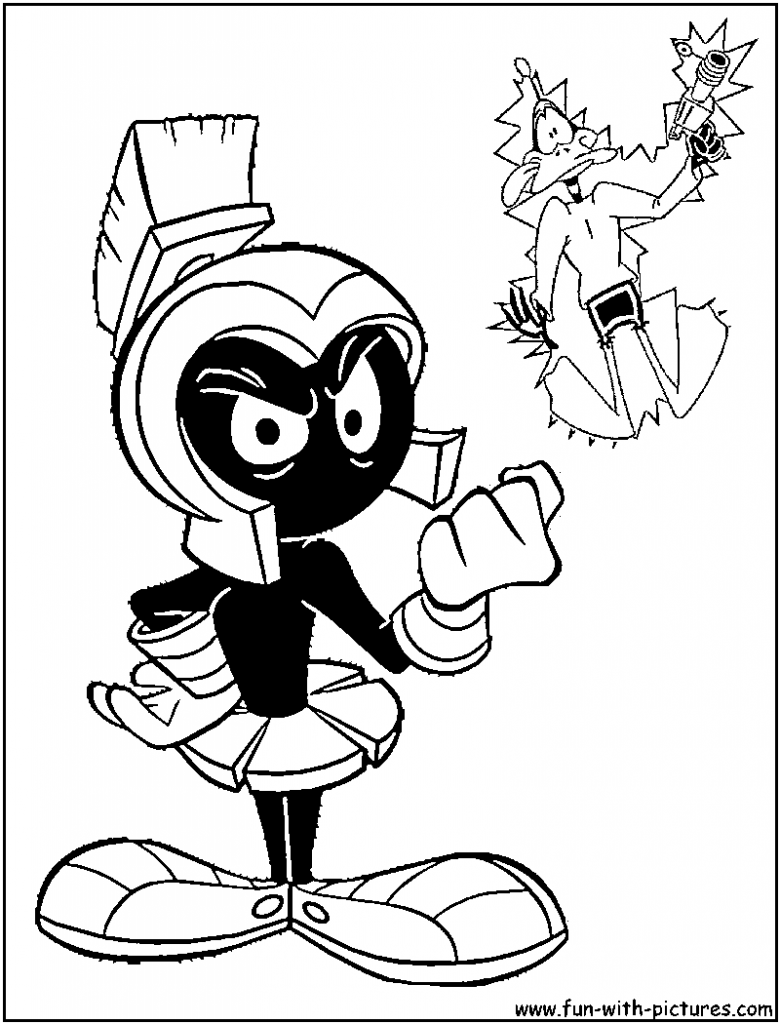 780x1024 Marvin The Martian Coloring Pages