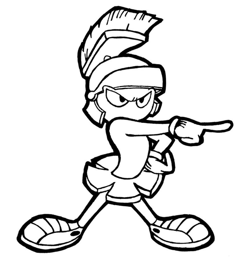 866x923 Marvin Martian Coloring Pages Coloring Pages Marvin