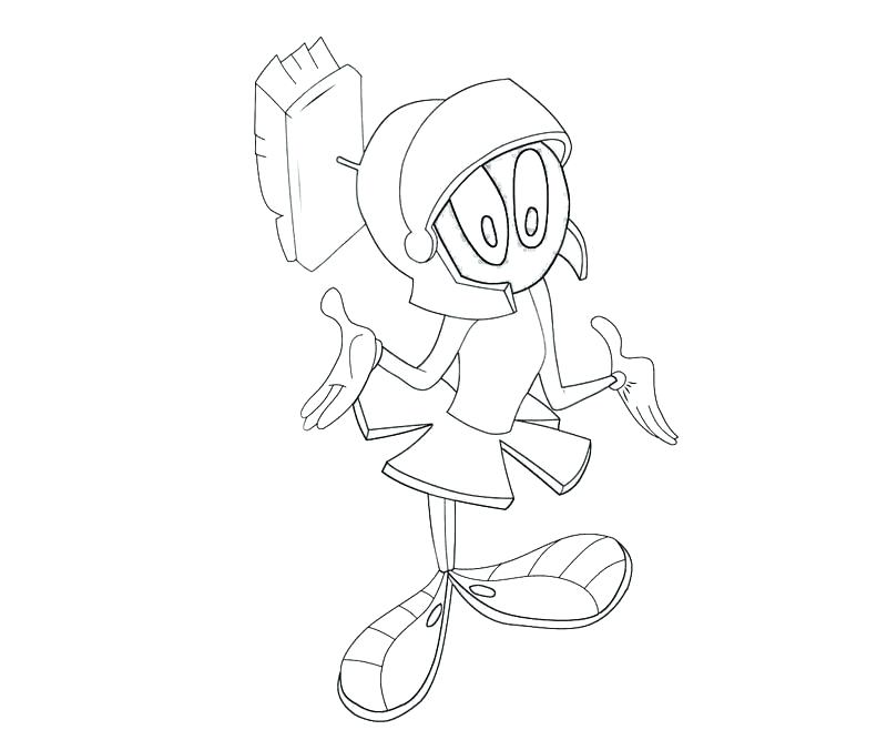 800x667 Marvin The Martian Coloring Pages Shippa.co