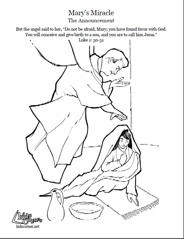 The Story Of Mary The Announcement 595x773 The Story Of Mary The Announcement