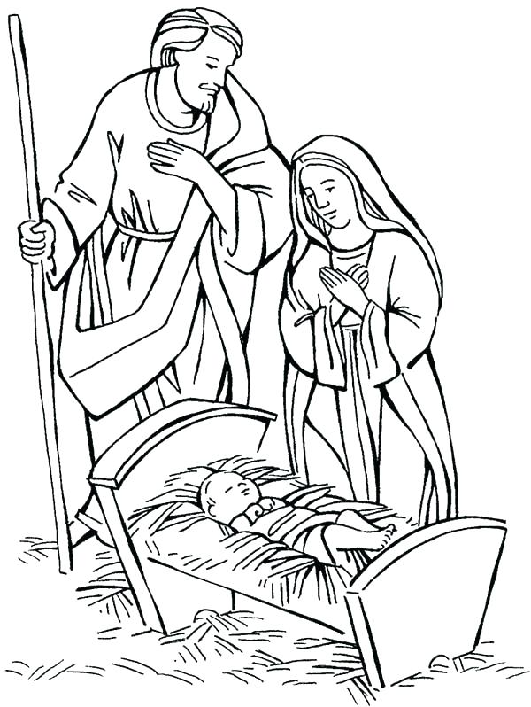 600x798 Baby Jesus Coloring Pages And Baby Coloring Page By On Mary Baby