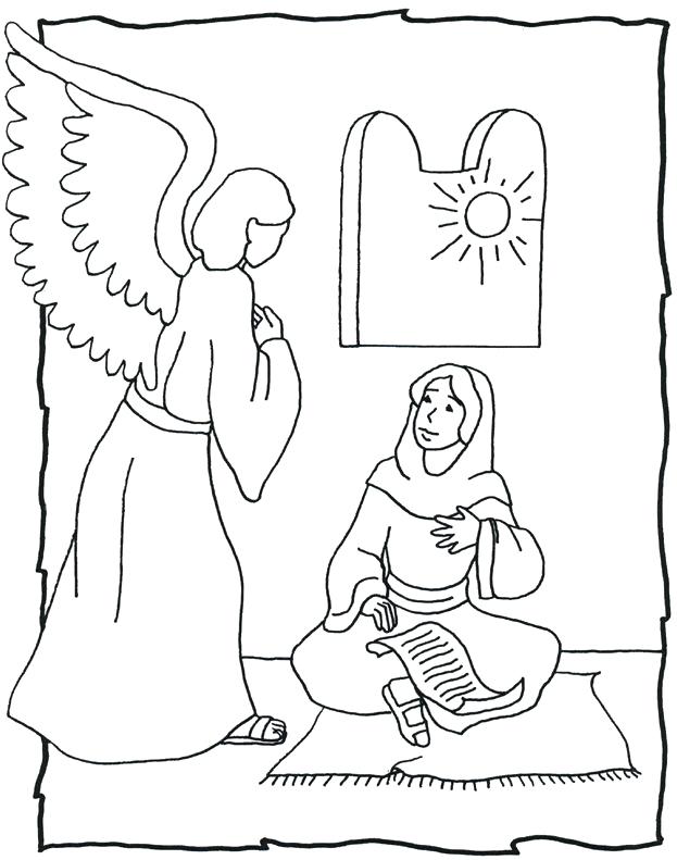 623x791 Mary And Joseph Travel To Bethlehem Coloring Pages