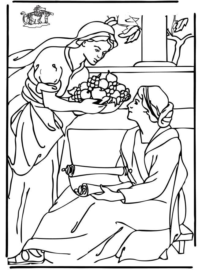 Mary And Martha Coloring Page at GetColorings.com | Free printable ...