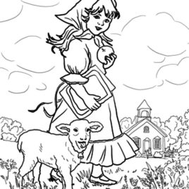 Mary Had A Little Lamb Coloring Page at GetColorings.com | Free ...