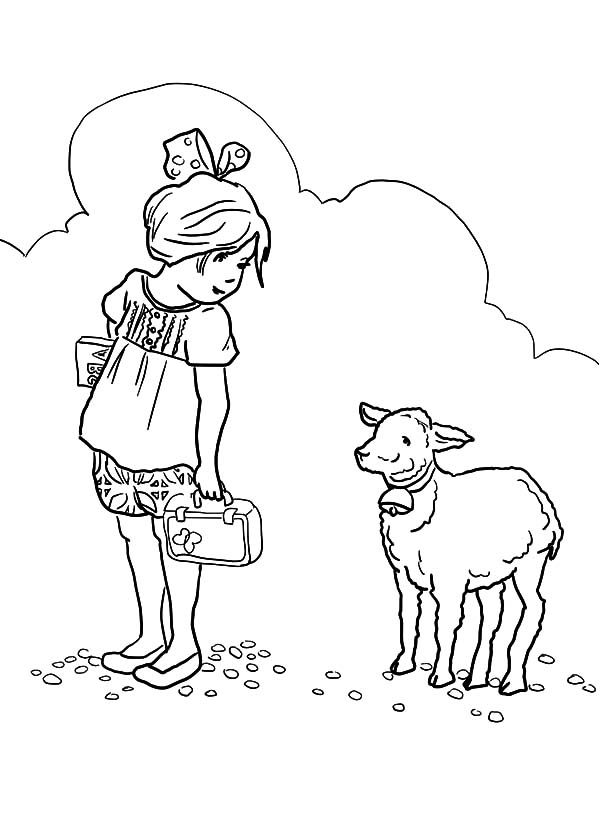 Mary Had A Little Lamb Coloring Page 692994 600x833 Mary Had A Little Lamb Coloring Page 692994