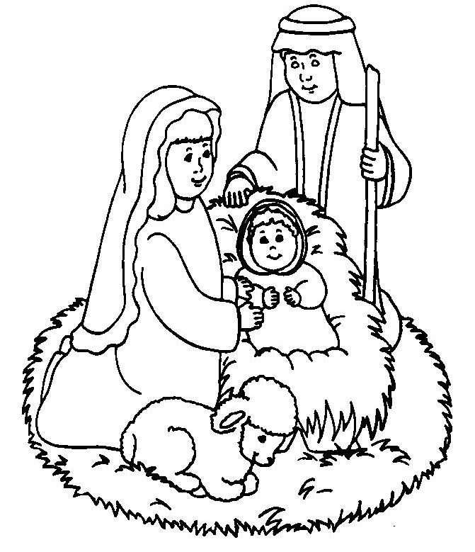 671x779 Baby Jesus Coloring Pages