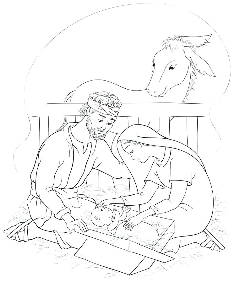 745x900 And Coloring Page Free Download Mary Jesus Coloring Page