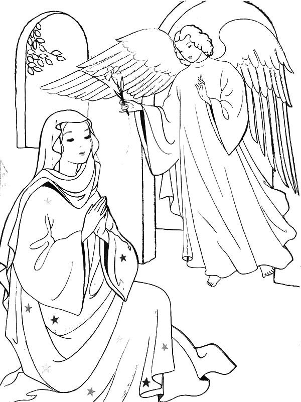 600x801 Angel Appears To Mary And Joseph And Tell Them About Birth