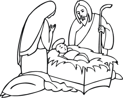 Mary And Joseph Coloring Pages 400x319 Mary And Joseph Coloring Pages
