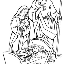 Coloring Page Mary Joseph Baby Jesus Archives 268x268 Coloring Page Mary Joseph Baby Jesus Archives