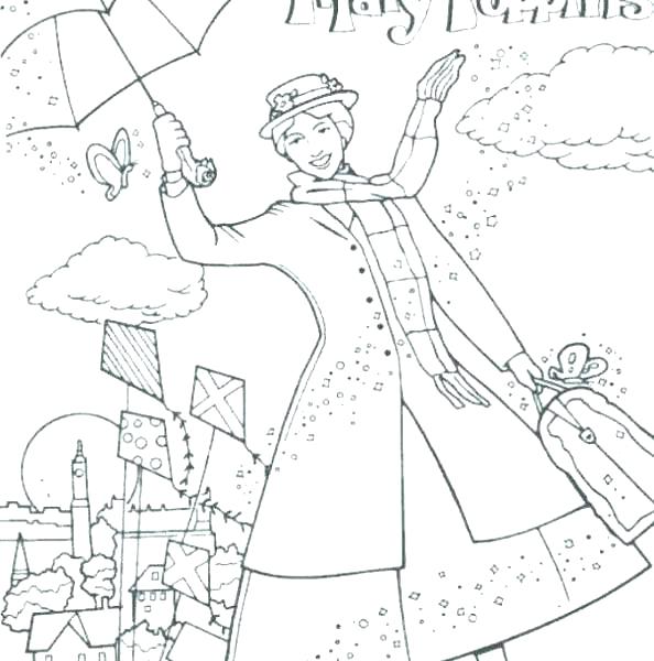 Mary Poppins Coloring Pages Coloring Page Coloring Page Coloring 594x600 Mary Poppins Coloring Pages Coloring Page Coloring Page Coloring